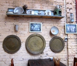 Objects hanging on Mau Dich Restaurants - Tour in Hanoi