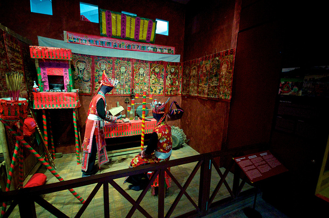 A religious ritual displayed at Vietnam Museum of Ethnology - Hanoi Museum tours