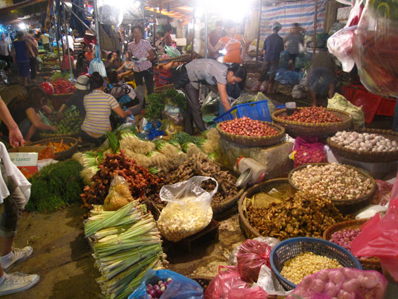 Long Bien Night Market - Hanoi day trips
